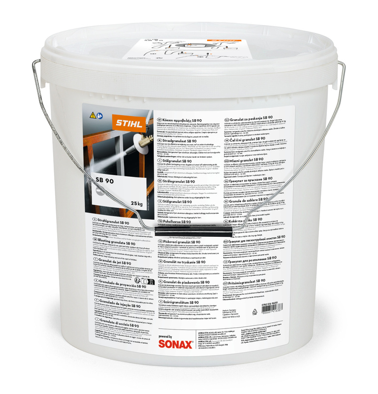 STIHL SB 90 granulat do piaskowania 25 kg (wiaderko)