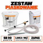 STIHL Zestaw do piaskowania na mokro RE 232–RE 462 Plus + granulat ścierny + zapas – STIHL ZESTAW
