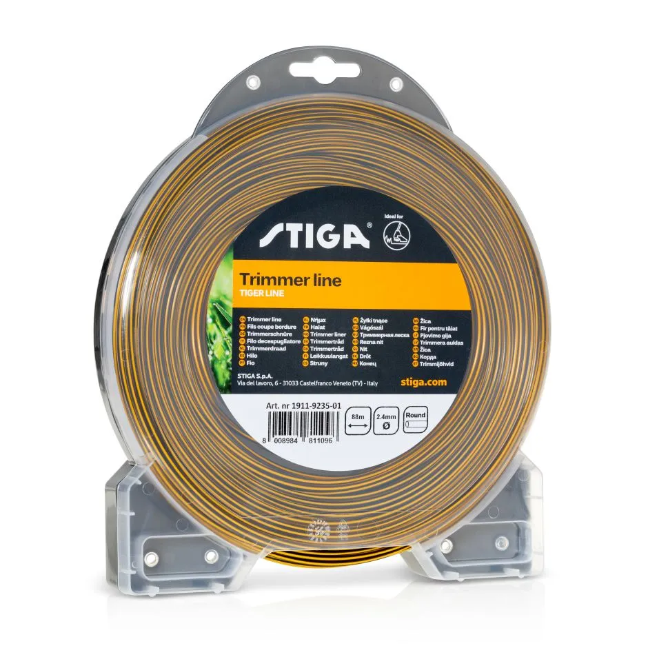 STIGA Żyłka tnąca tiger okrągła blister 2,4 / 88m - jakość i wydajność