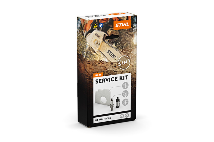 STIHL Zestaw serwisowy 45 - MS 170/180 2-MIX - łatwość wymiany