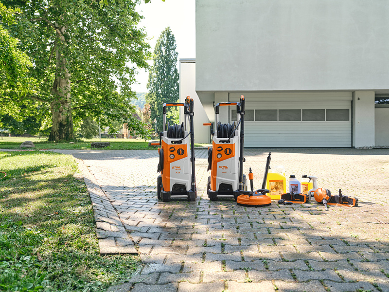 STIHL RE 150 PLUS – myjka wysokociśnieniowa, bęben na wąż, 540 l/h, 180 bar