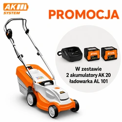 STIHL RMA 235 – kosiarka akumulatorowa, zestaw 2 × AK 20 + AL 101