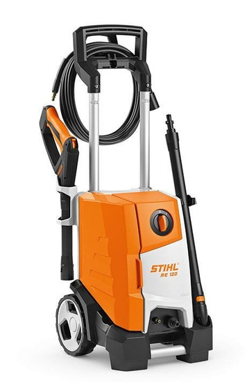 STIHL Myjka wysokociśnieniowa RE 120 + środek do czyszczenia pojazdów CC 100 1L Zestaw promocyjny 