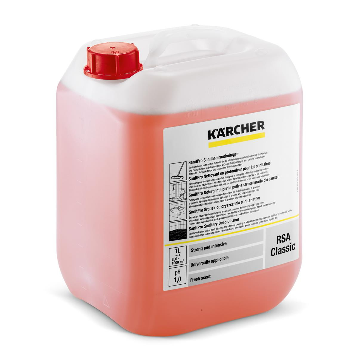 Karcher RSA Classic do czyszcz. sanitariatów 10L - intensywne czyszczenie i świeżość