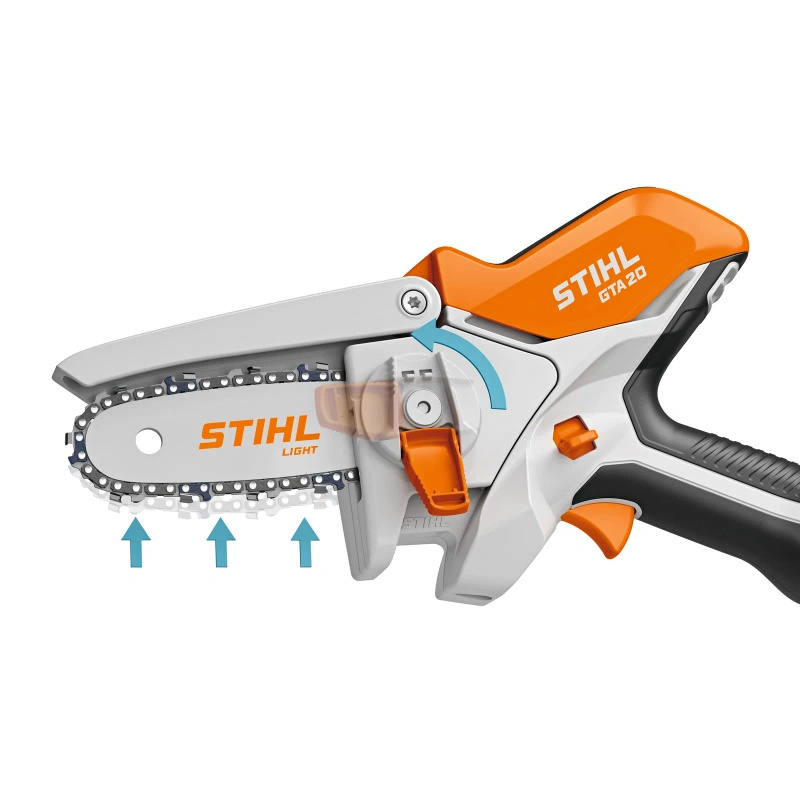 STIHL GTA 20 – akumulatorowa przecinarka do drewna z AS 2 i ALS 31