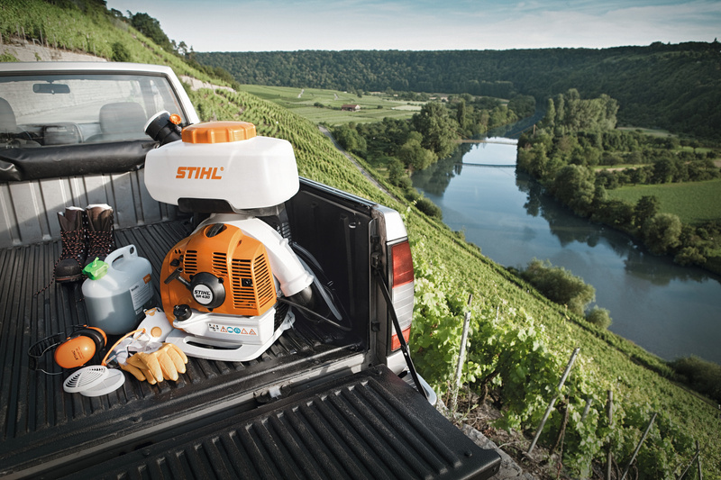 STIHL SR 430 – opryskiwacz plecakowy, zbiornik 14 l, 3,9 KM, opylanie
