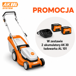 STIHL Kosiarka akumulatorowa RMA 239 – 37 cm, zestaw 2x  AK 30 + AL 101