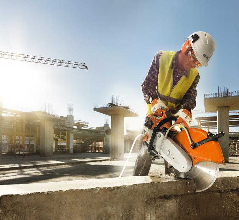 STIHL TS 500i – przecinarka spalinowa, tarcza korundowa 350 mm