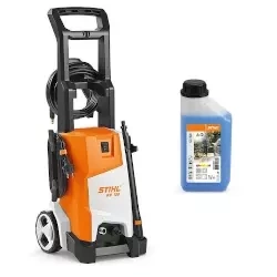 STIHL Myjka wysokociśnieniowa RE 100 + Środek do czyszczenia pojazdów CC 100 1L Zestaw promocyjny