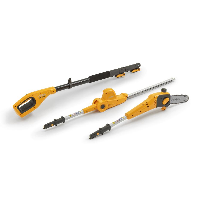 STIGA MT 100e – podkrzesywarka i sekator akumulatorowy na wysięgniku, zestaw