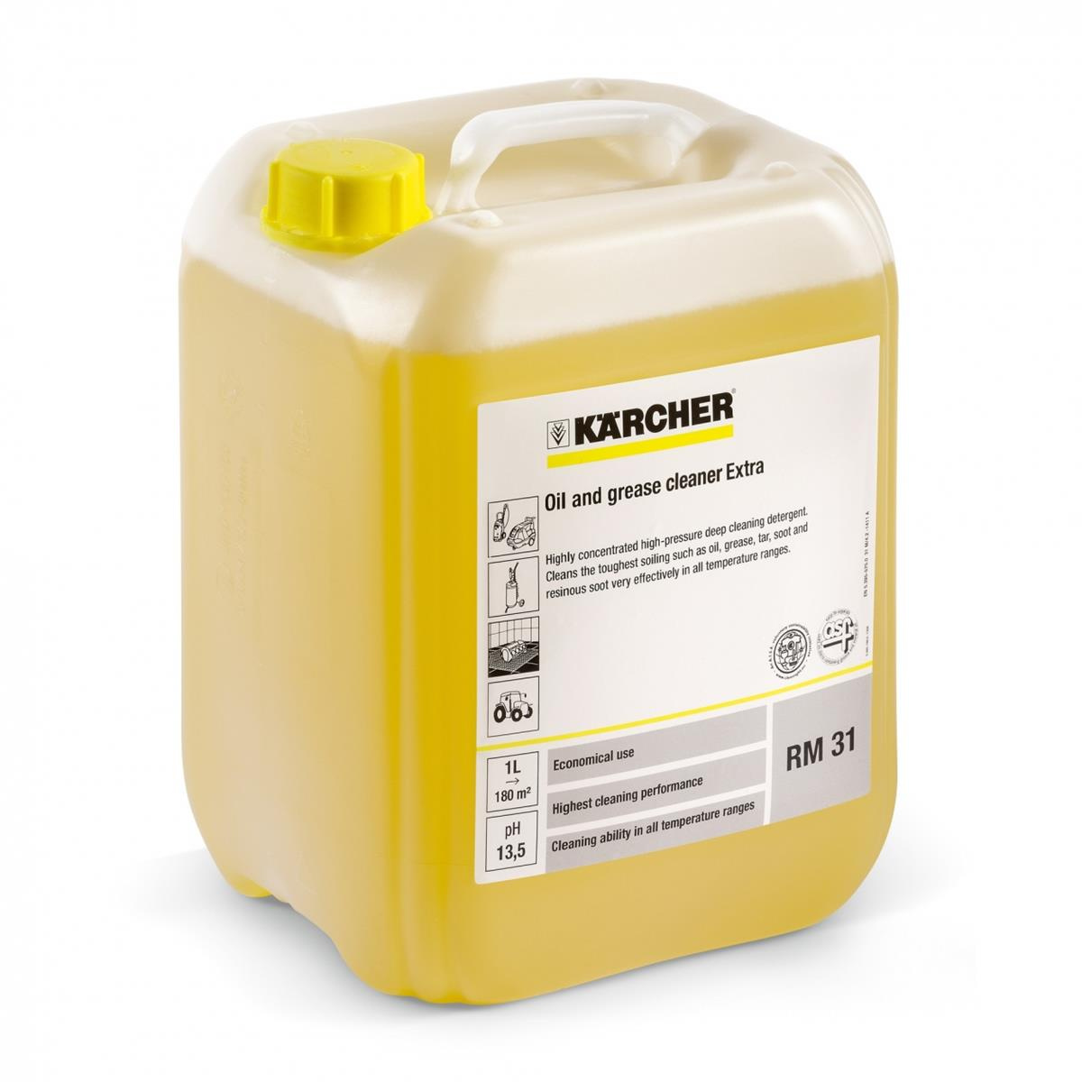 Karcher RM 31 ASF środek aktywny, alkaliczny 20l - skuteczność i usuwanie zabrudzeń