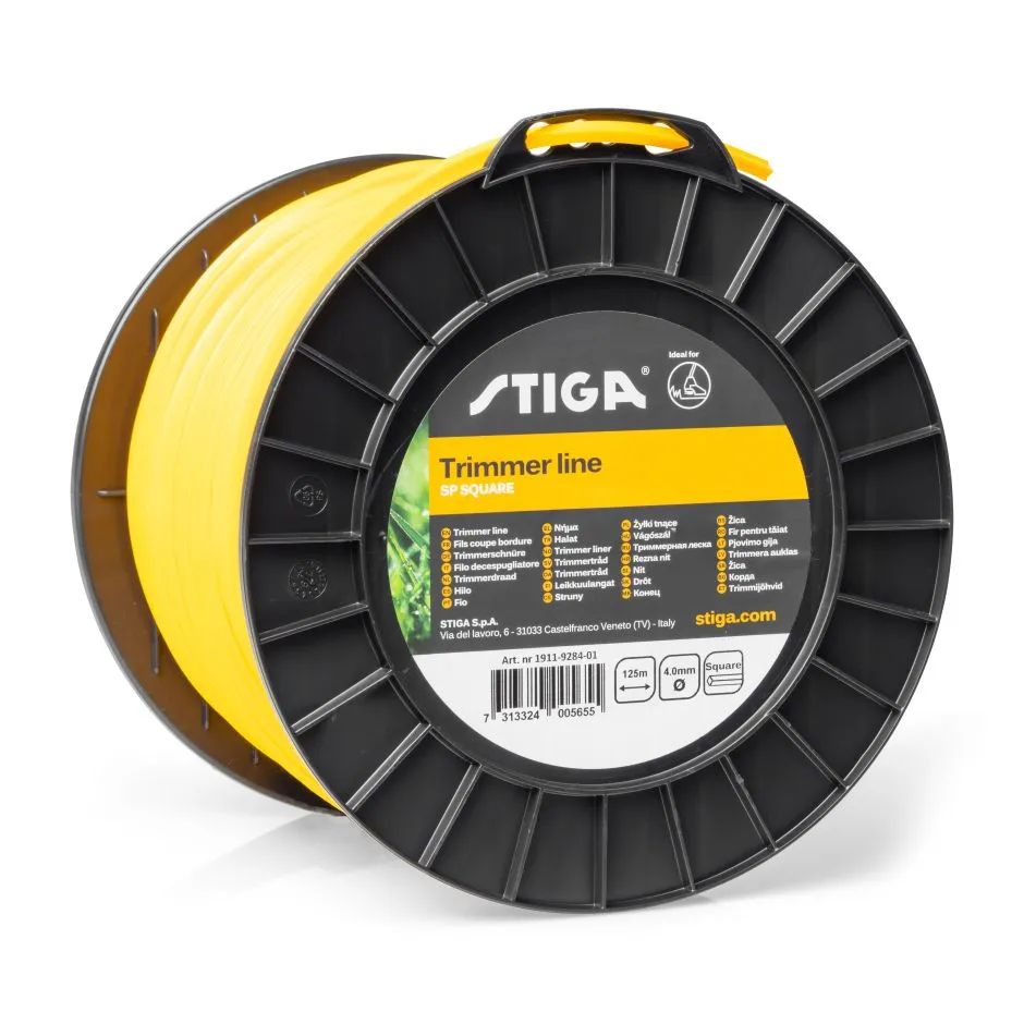STIGA Żyłka tnąca kwadrat 4,0mm / 125mb - wydajność i uniwersalność