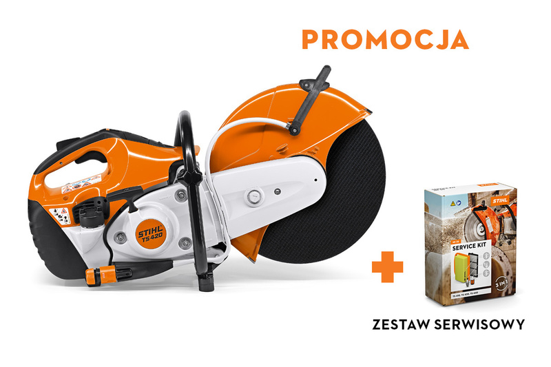 STIHL TS 420 – przecinarka spalinowa, tarcza korundowa 350 mm