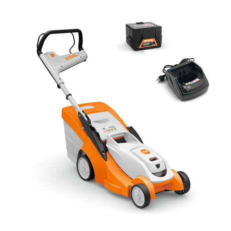 Stihl Zestaw RMA 239 C [Moc 900 W] Urządzenie + AK 30 S + AL 101 - akumulatorowa kosiarka