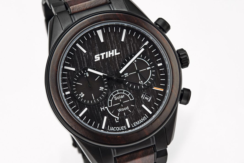 Chronograf STIHL Eco Power zasilany energią słoneczną.