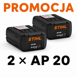 STIHL Zestaw 2 × AP 20 – akumulatory 144 Wh, System AP