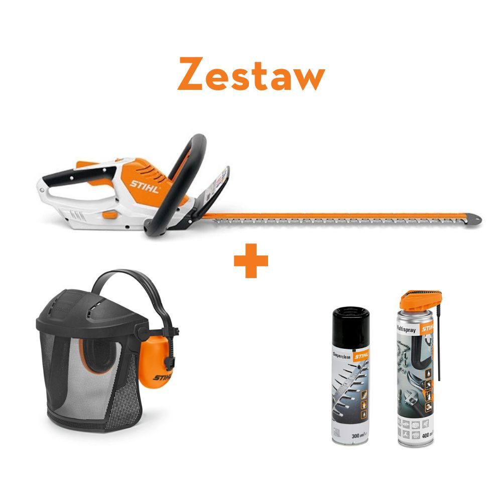 Stihl Nożyce akumulatorowe HSA 45, listwa tnąca o dł. 50 cm - ZESTAW - kompaktowe i ergonomiczne