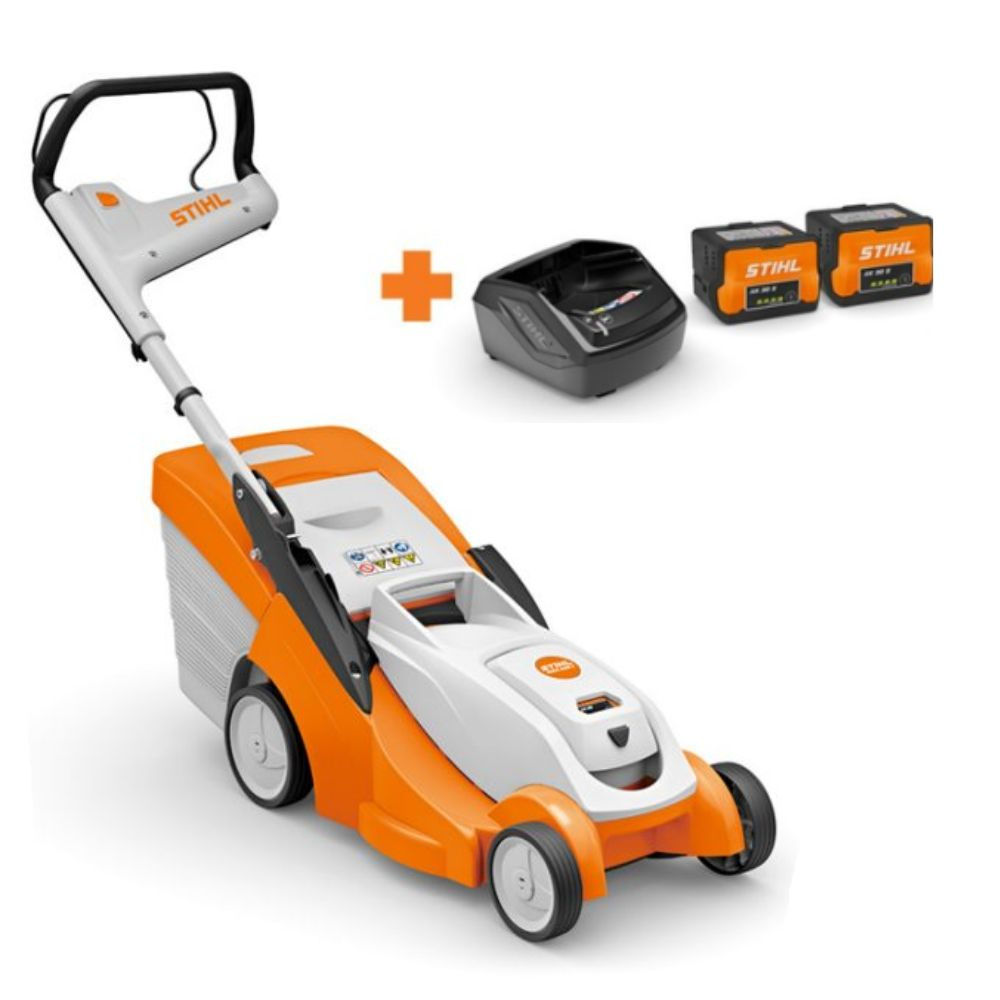 Stihl Zestaw RMA 239 C [Moc 900 W] Urządzenie + 2 x AK 30 S + AL 101 - kosiarka akumulatorowa