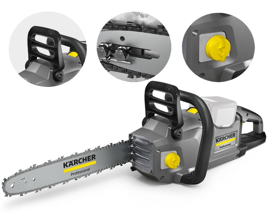 PILARKA ŁAŃCUCHOWA AKU CS 400/36 BP KARCHER - moc i ergonomia