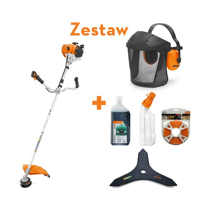Stihl Kosa spalinowa FS 120 [Moc 1,8 KM] głowica żyłkowa AC C26-2 - ZESTAW