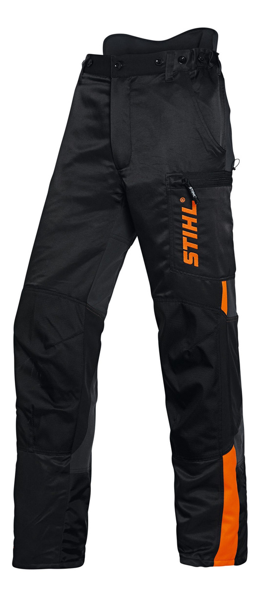 STIHL DYNAMIC – spodnie ochronne kl. 2 antracytowe - Ochrona przed przecięciem i elastyczność