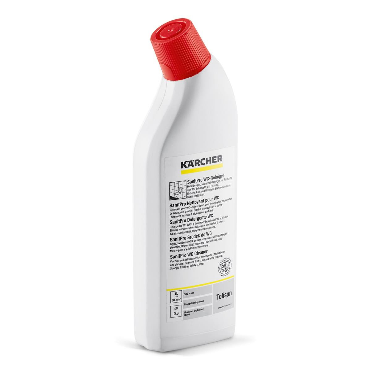 Karcher TOLISAN do czyszczenia WC 0,75L - gęsty i skuteczny środek czyszczący