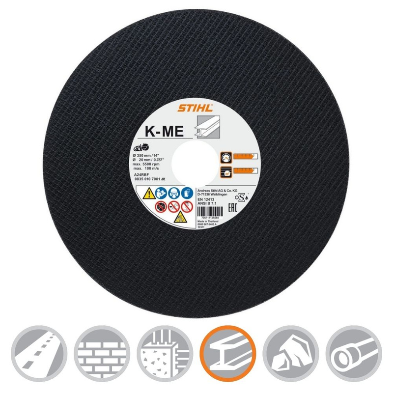 STIHL Tarcze tnące z żywic syntetycznych  K-ME 300 / 10szt
