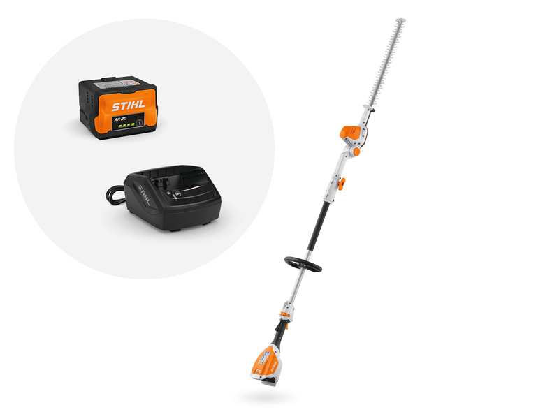 STIHL HLA 56 – nożyce akumulatorowe na wysięgniku, Zestaw: AK 20 + AL 101