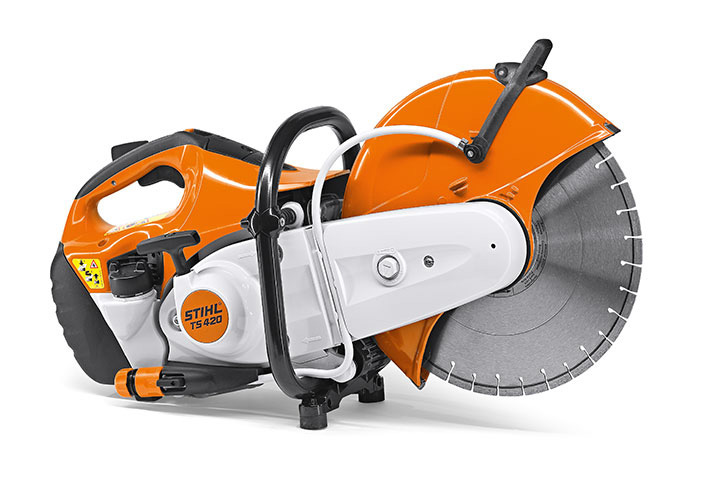 STIHL przecinarka TS 420; 350 mm, kompletny zestaw - ergonomiczna konstrukcja