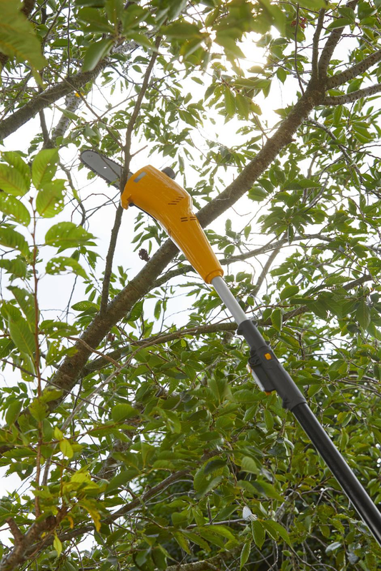 STIGA MT 100e – podkrzesywarka i sekator akumulatorowy na wysięgniku, zestaw