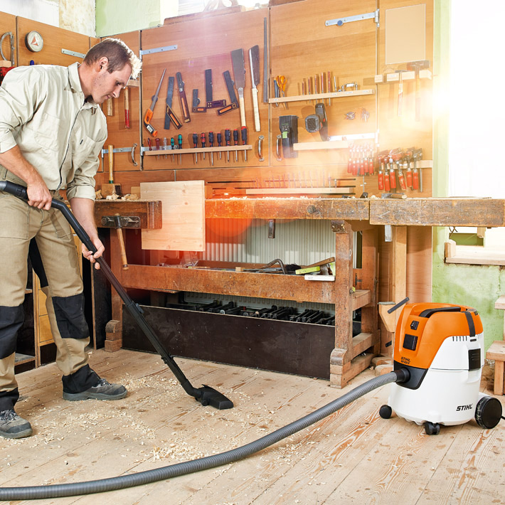 Stihl Odkurzacz przemysłowy SE 62 E - łatwość w użytkowaniu