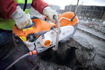 STIHL TS 420 – przecinarka spalinowa, tarcza korundowa 350 mm