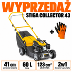 STIGA Collector 43 Kosiarka spalinowa 41 cm, 123 cm³, kosz 60 L
