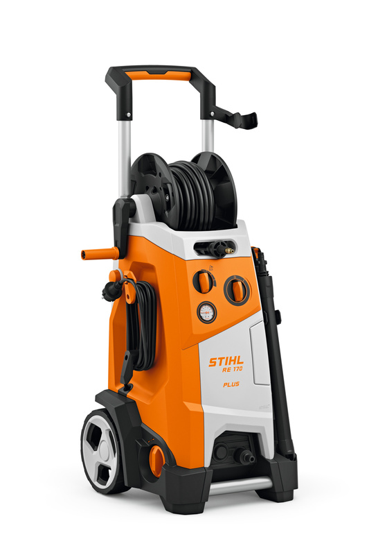STIHL RE 170 PLUS – myjka wysokociśnieniowa, bęben na wąż, 570 l/h, 180 bar
