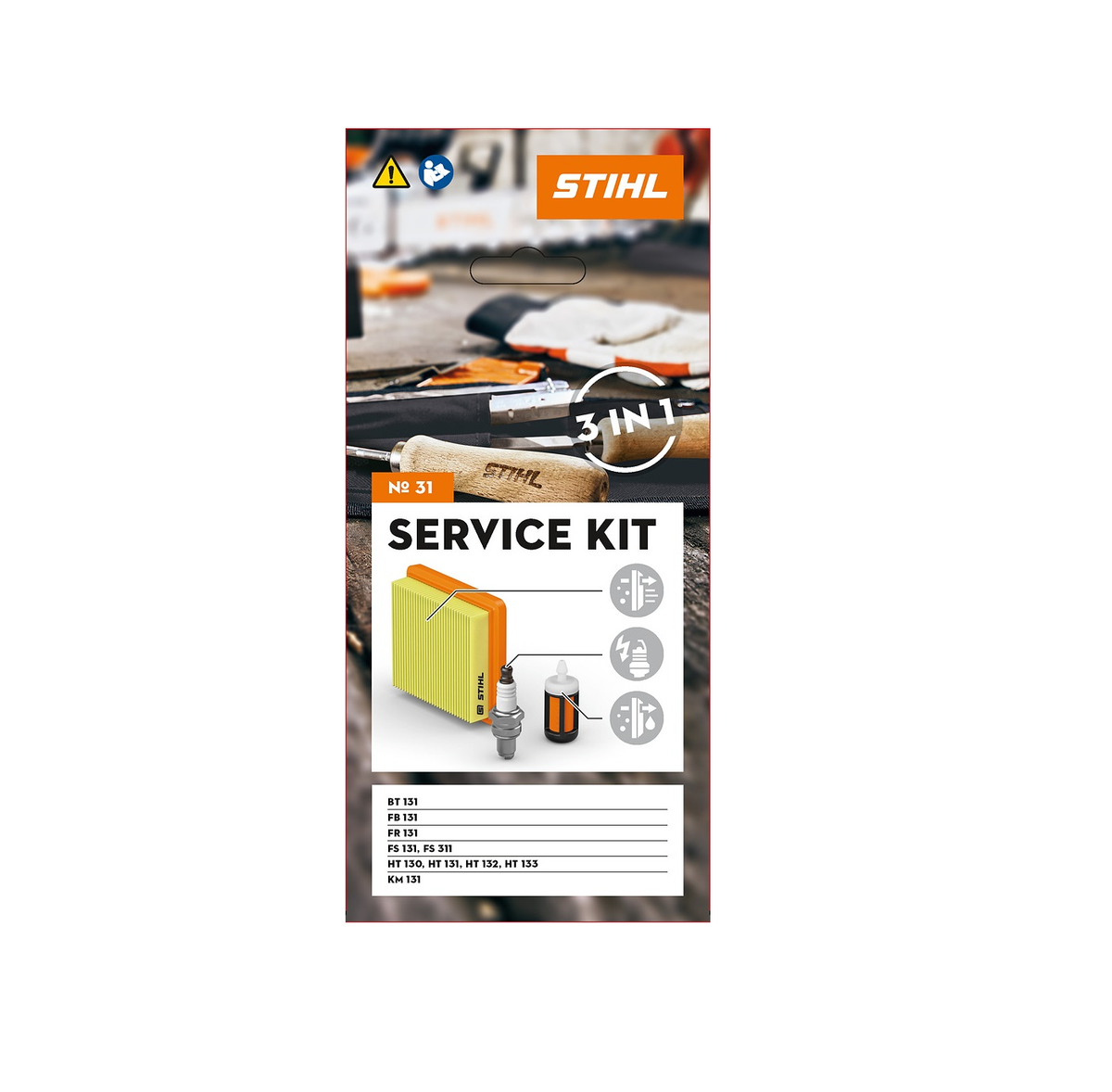 STIHL Zestaw serwisowy nr 31 do FS 131/311, FR/FB 131, HT 130/131/132/133/135, KM 131, BT 131 - wysoka jakość i niezawodność