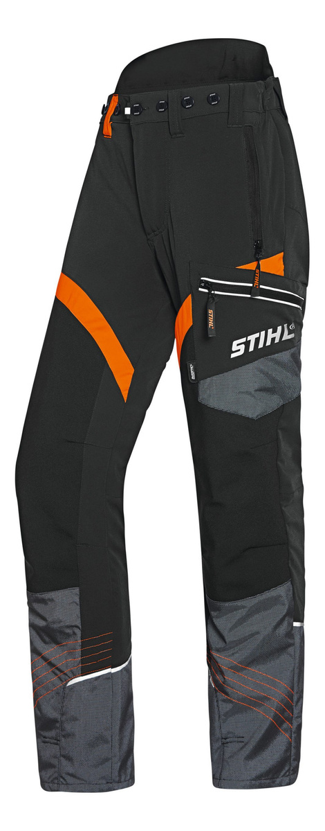 Spodnie STIHL ADVANCE X-FLEX czarne – nowoczesny materiał i elastyczność