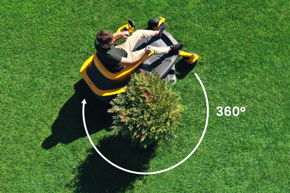STIGA Traktor akumulatorowy Gyro 900e - inteligentne rozwiązania