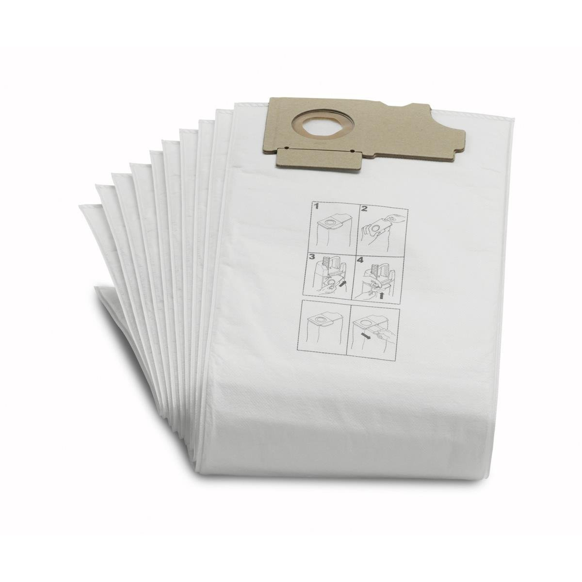 Fizelinowe worki filtracyjne 10 Szt. - trójwarstwowa ochrona