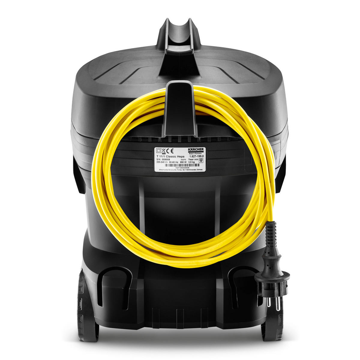 KARCHER Odkurzacz Jednofunkcyjny T 11/1 Classic HEPA Re!Plast - wysoka wydajność filtracji