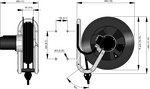 Zwijacz przewodu elektrycznego 793 3×2,5mm² 18m jednofazowy Nederman