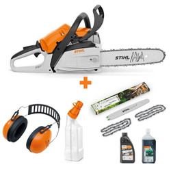 STIHL MS 182 PM3 35cm – Cut Kit 4, nauszniki, pojemnik i zestaw olejów