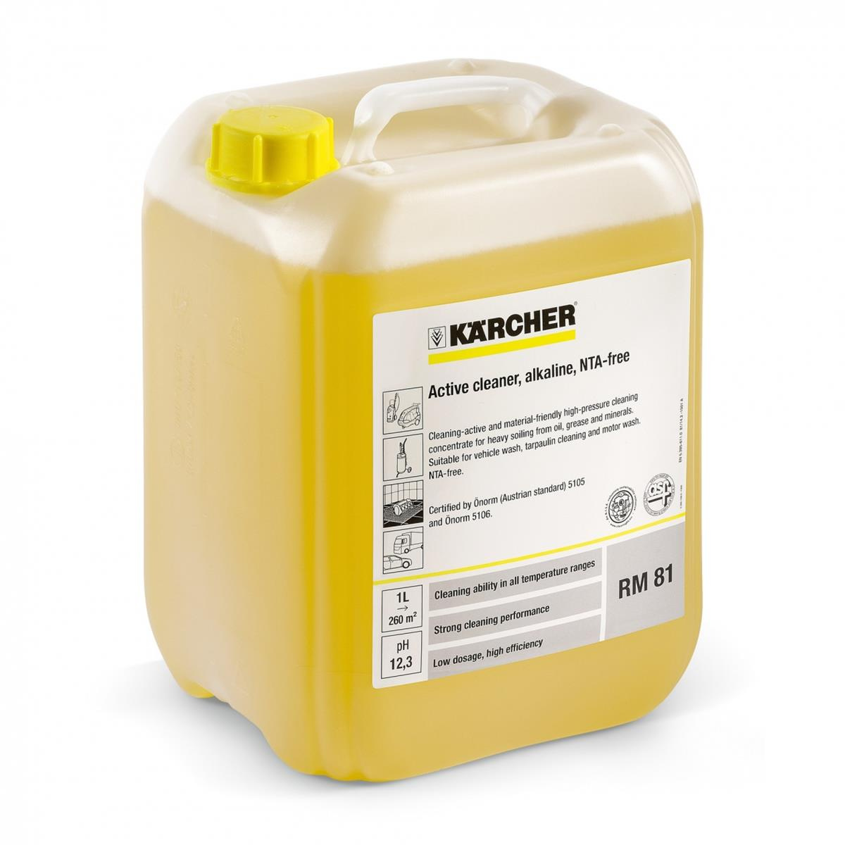 Karcher RM 81 ASF Aktywny środek czyszczący, 20L - skuteczność czyszczenia