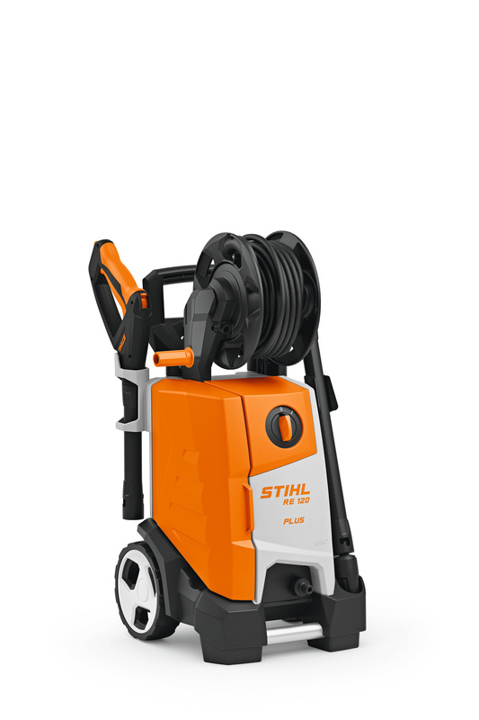 STIHL RE 120 PLUS – myjka wysokociśnieniowa, bęben na wąż, 400 l/h, 160 bar