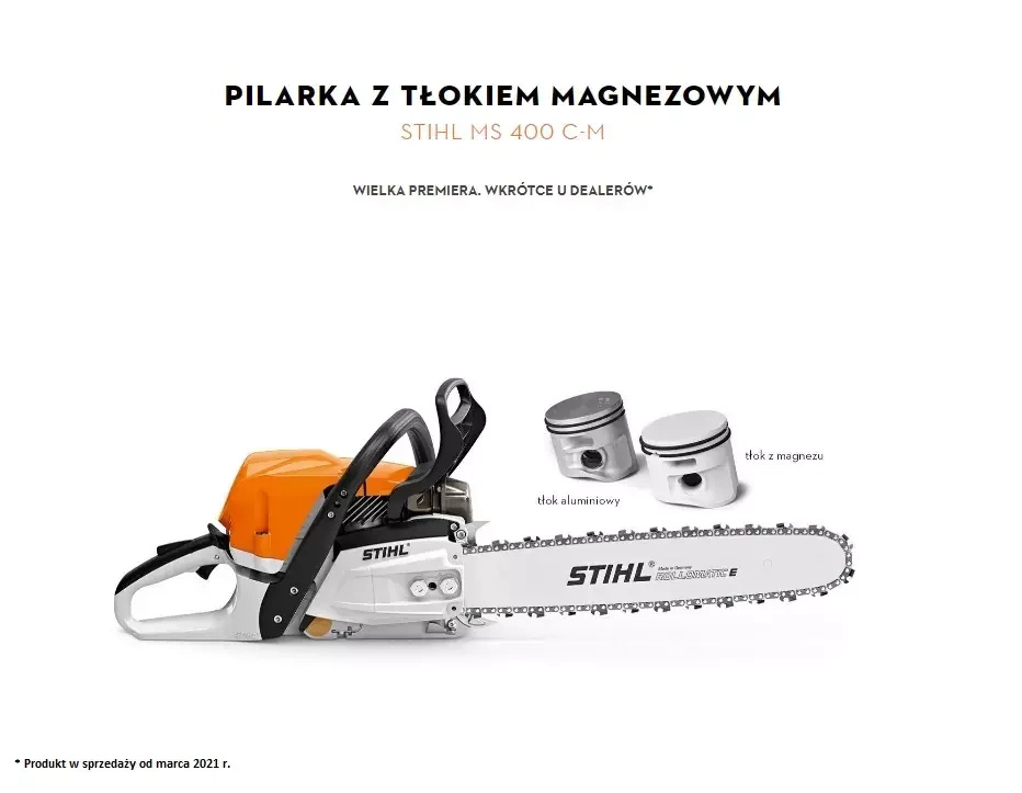 Stihl pilarka spalinowa MS 400 C-M RS [Moc 5,4 KM] - System M-Tronic