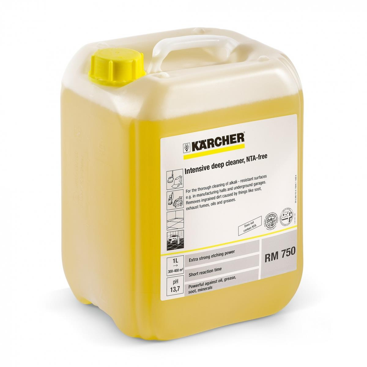 SILNY ŚRODEK CZYSZCZĄCY RM 750 ASF 10L KARCHER - intensywne czyszczenie i efektywność