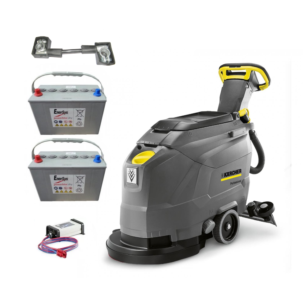 Karcher Zestaw szorowarka BD 43/25 C Bp + akumulatory i ładowarka - łatwość obsługi i ergonomia