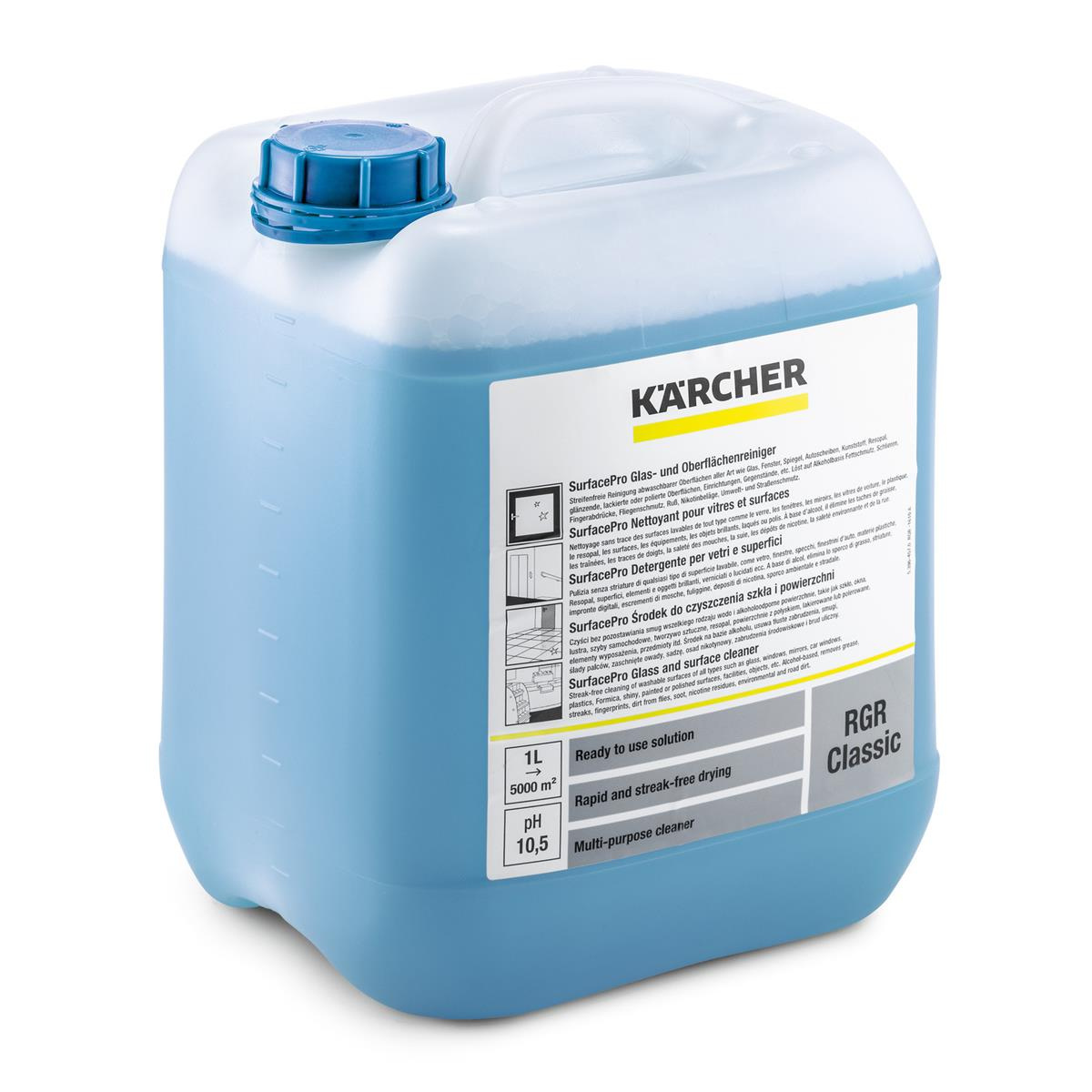 Karcher RGR Classic do szkła i powierzchni 10L - bezsmugowe czyszczenie
