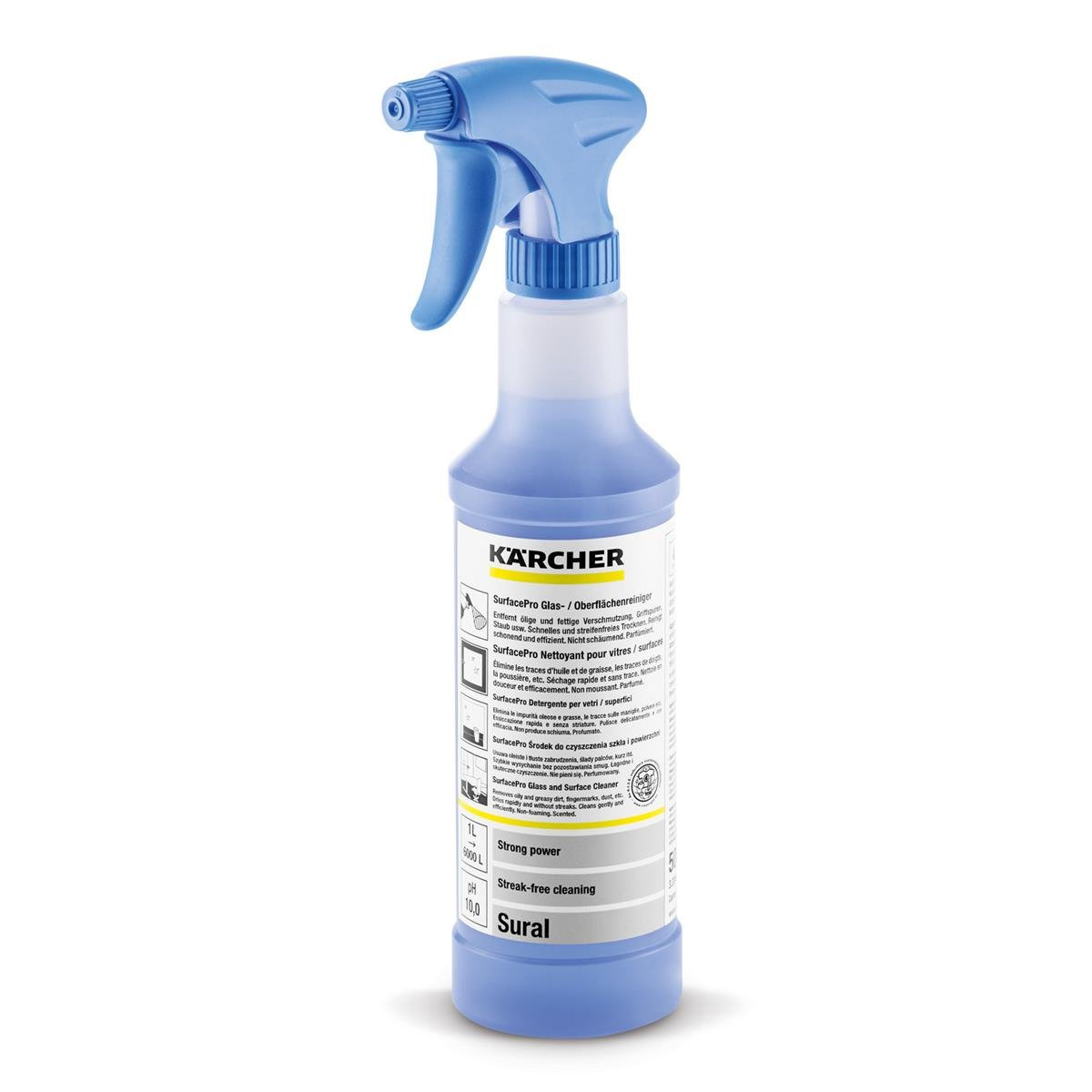 Karcher SURAL czyszczenie szkła i powierzchni 0,5L - skuteczność czyszczenia