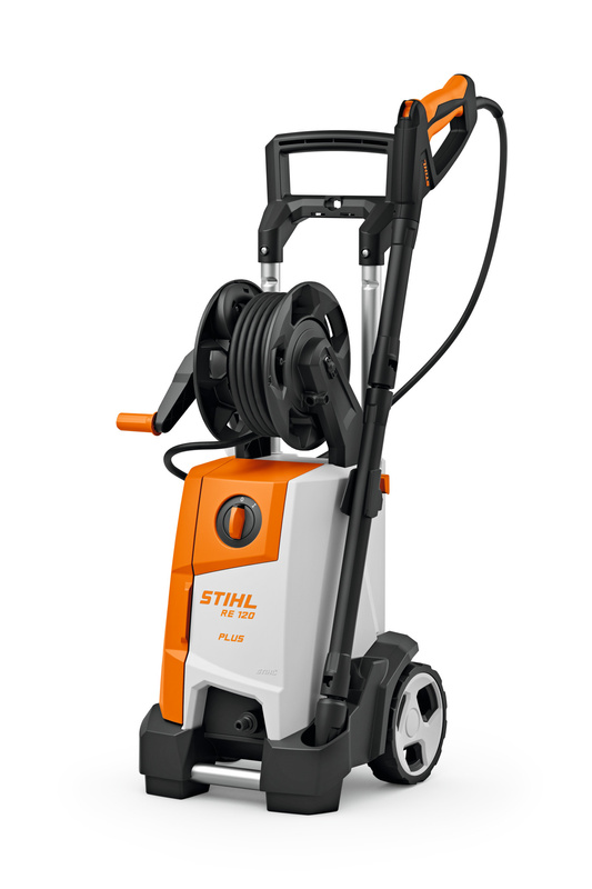 STIHL RE 120 PLUS – myjka wysokociśnieniowa, bęben na wąż, 400 l/h, 160 bar