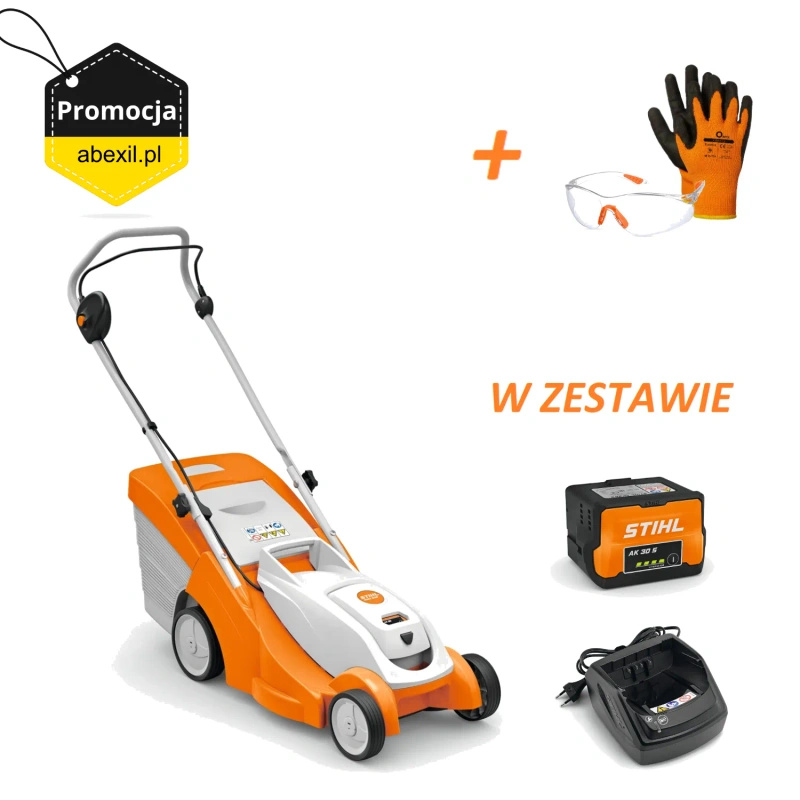 STIHL RMA 239 – kosiarka akumulatorowa, Zestaw: AK 30 + AL 101